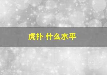 虎扑 什么水平